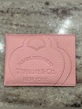 Tiffany & Co. Card Wallet Rose Pink NWT